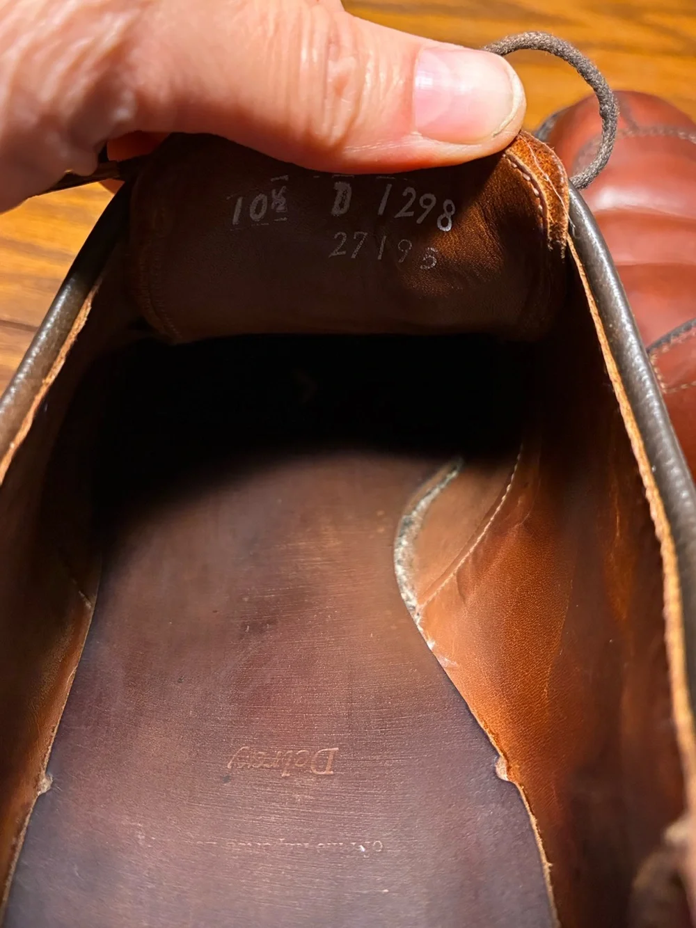 Allen Edmonds Delray USA Made Split Toe Derby Shoes Brown Men’s 10.5